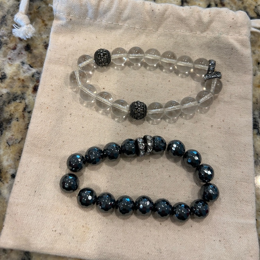 Holiday Gift!! Elegant Glass Beaded Bracelets